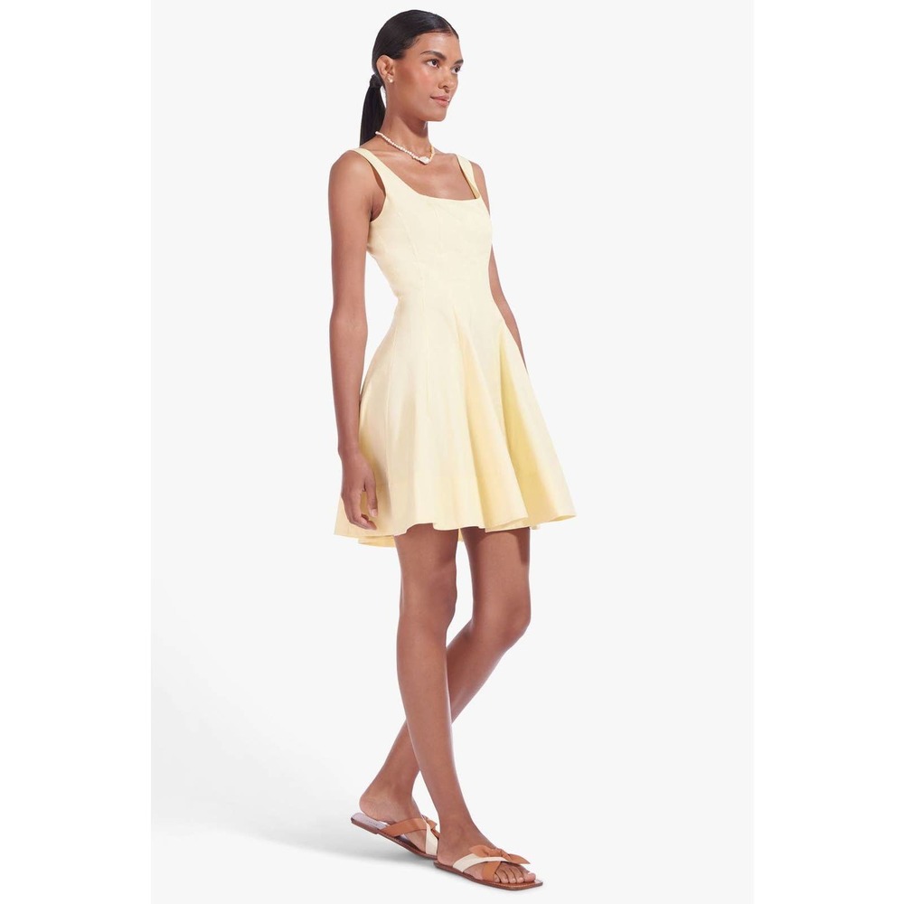 STAUD Yellow Mini Dress